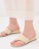 Tory Burch Tory Burch Pierced Wedge Sandals Smoky Tan - 3