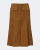 Tory Burch Tory Burch Pleated cotton corduroy midi skirt - 1