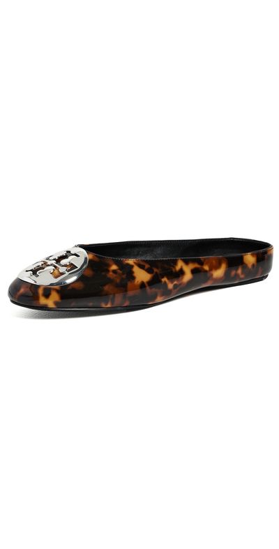 Tory Burch Tory Burch Reva Mules Tortoise Shell