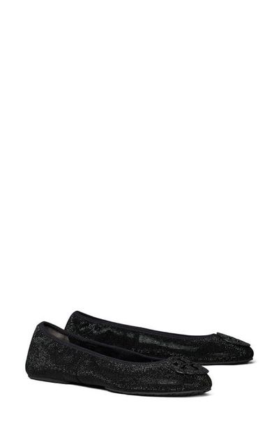 Tory Burch Tory Burch Reva Pavé Travel Ballet Flat