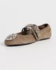 Tory Burch Tory Burch Reva Punk Travel Ballet Flats RIVER ROCK / SILVER - 5