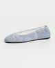 Tory Burch Tory Burch Reva Travel Ballet Flats Blue Cloud - 5