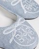 Tory Burch Tory Burch Reva Travel Ballet Flats Blue Cloud - 6