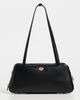 Tory Burch Tory Burch Robinson Leather Shoulder Bag Black One - 2