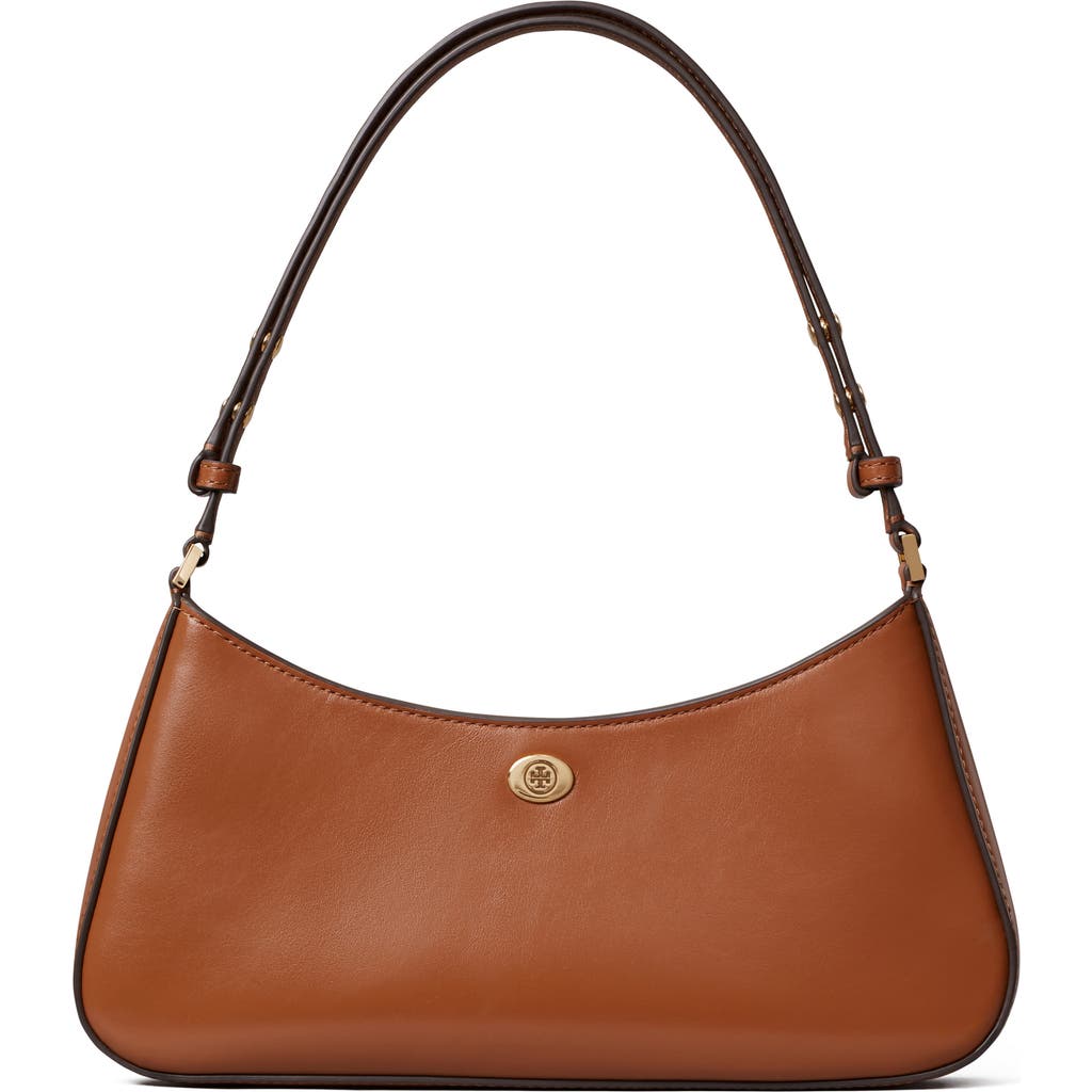 Tory Burch Tory Burch Robinson Leather Zip Top Shoulder Bag