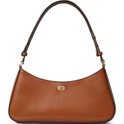 Tory Burch Tory Burch Robinson Leather Zip Top Shoulder Bag
