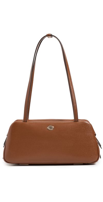 Tory Burch Tory Burch Robinson Satchel Shoulder Bag Aged Tan One