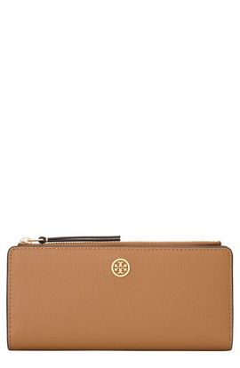 Tory Burch Tory Burch Robinson Slim Pebble Leather Bifold Wallet
