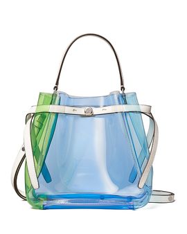 Tory Burch Tory Burch Romy Clear Color Block Bucket Bag