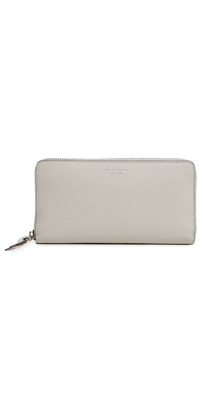 Tory Burch Tory Burch Romy Continental Zip Wallet Dove Gray One