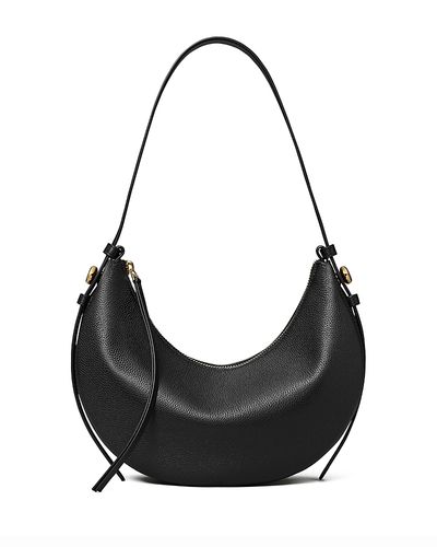 Tory Burch Tory Burch Romy Crescent Leather Shoulder Bag