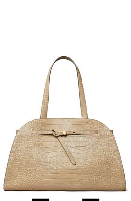 Tory Burch Tory Burch Romy Croc Embossed Leather Bauletto