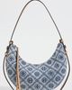 Tory Burch Tory Burch Romy Denim Half Moon Bag Powder Blue One - 2