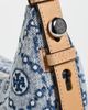 Tory Burch Tory Burch Romy Denim Half Moon Bag Powder Blue One - 5