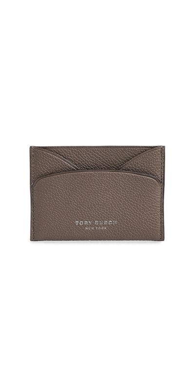 Tory Burch Tory Burch Romy Flat Card Case Wild Mushroom One