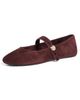 Tory Burch Tory Burch Romy Mary Jane Flats Warm Brownie - 1