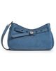 Tory Burch Tory Burch Romy Nubuck Zip Top Crossbody Bag Soft Blue One - 1