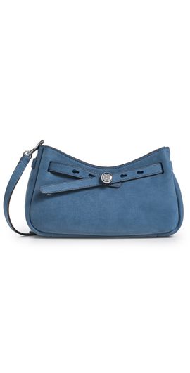 Tory Burch Tory Burch Romy Nubuck Zip Top Crossbody Bag Soft Blue One