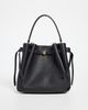 Tory Burch Tory Burch Romy Pebbled Small Bucket Bag Black One - 2