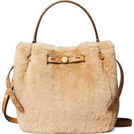 Tory Burch Tory Burch Romy Shearling Bucket Bag
