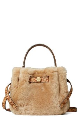 Tory Burch Tory Burch Romy Shearling Mini Bucket Bag