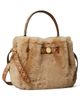 Tory Burch Tory Burch Romy Shearling Mini Bucket Bag - 4