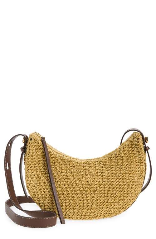 Tory Burch Tory Burch Romy Straw Half Moon Bag