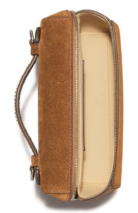Tory Burch Tory Burch Romy Studded Suede Leather Top Handle Bag