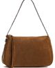 Tory Burch Tory Burch Romy Studded Suede Shoulder Bag Caramel One - 1