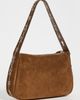 Tory Burch Tory Burch Romy Studded Suede Shoulder Bag Caramel One - 4