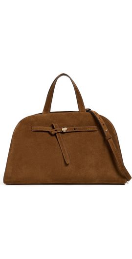 Tory Burch Tory Burch Romy Suede Bauletto Bag Caramel One