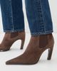 Tory Burch Tory Burch Romy Suede Chelsea Heel Boots 85mm Dark Cocoa - 3