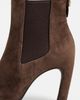 Tory Burch Tory Burch Romy Suede Chelsea Heel Boots 85mm Dark Cocoa - 6