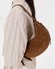 Tory Burch Tory Burch Romy Suede Half Moon Bag Caramel One - 3