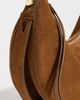 Tory Burch Tory Burch Romy Suede Half Moon Bag Caramel One - 5