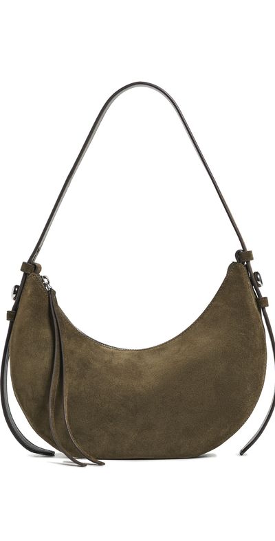 Tory Burch Tory Burch Romy Suede Half Moon Bag Leccio One