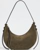 Tory Burch Tory Burch Romy Suede Half Moon Bag Leccio One - 2