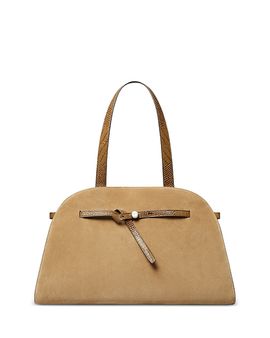 Tory Burch Tory Burch Romy Suede Large Bauletto Bag