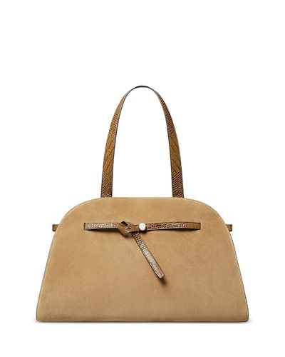 Tory Burch Tory Burch Romy Suede Large Bauletto Bag
