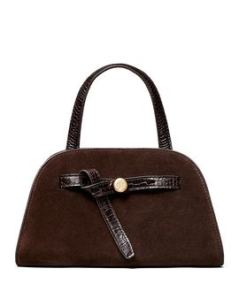 Tory Burch Tory Burch Romy Suede Small Bauletto Bag