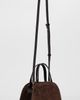 Tory Burch Tory Burch Romy Suede Small Bauletto Bag Dark Cocoa One - 4
