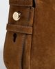 Tory Burch Tory Burch Romy Suede Small Shoulder Bag Caramel One - 5