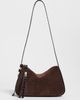 Tory Burch Tory Burch Romy Suede Small Shoulder Bag Dark Cocoa One - 2