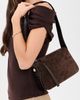 Tory Burch Tory Burch Romy Suede Small Shoulder Bag Dark Cocoa One - 3