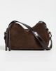 Tory Burch Tory Burch Romy Suede Soft Crossbody Bag Dark Cocoa One - 2