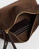 Tory Burch Tory Burch Romy Suede Soft Crossbody Bag Dark Cocoa One - 6