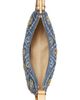 Tory Burch Tory Burch Romy T Monogram Embellished Denim Half Moon Bag - 3