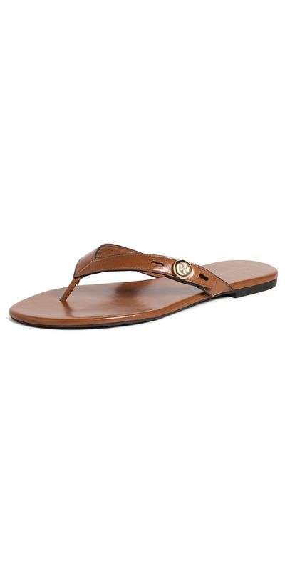 Tory Burch Tory Burch Romy Thong Sandals Classic Cuoio