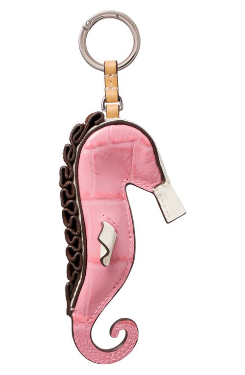 Tory Burch Tory Burch Seahorse Leather Key Fob