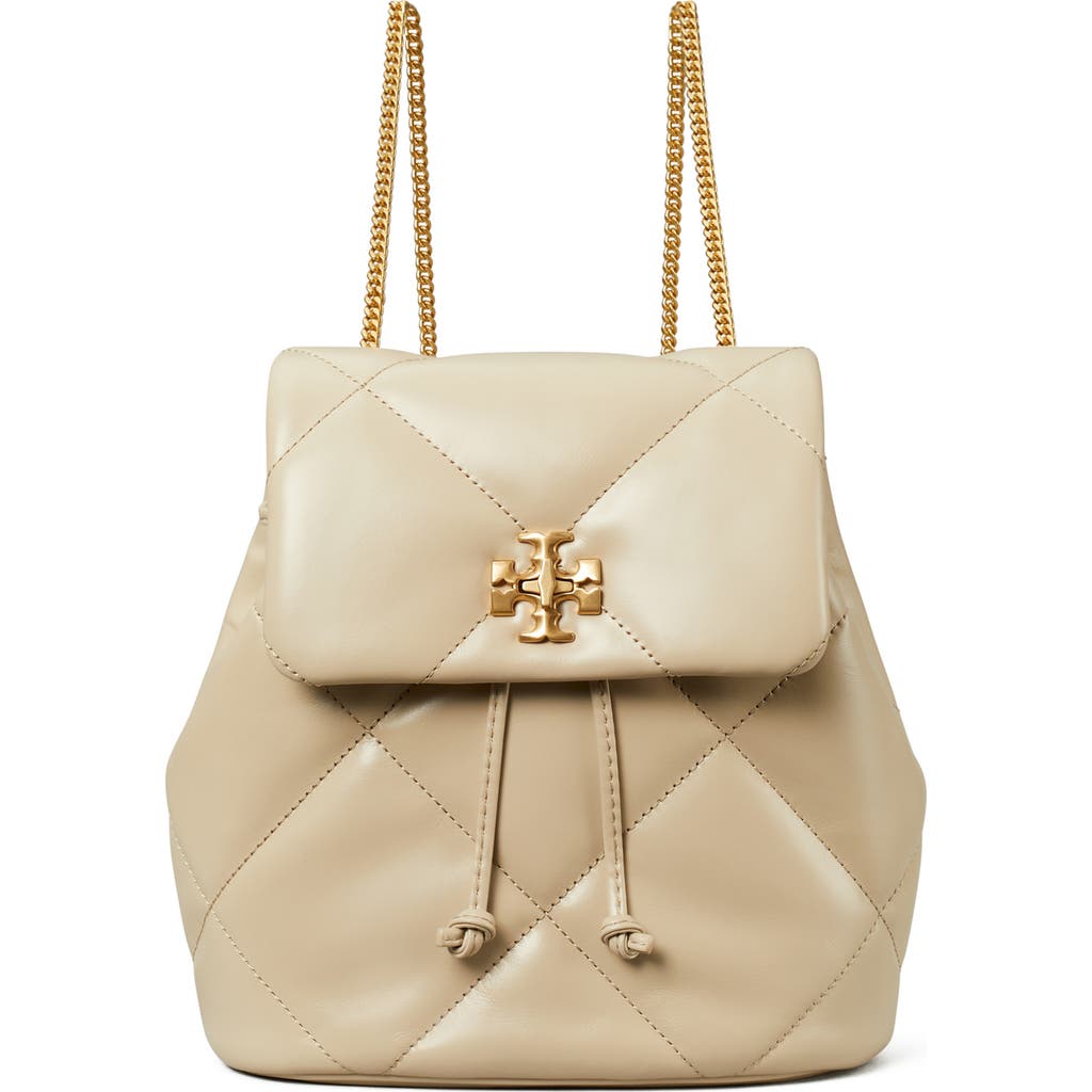 Tory Burch Tory Burch Small Kira Diamond Quilted Leather Backpack